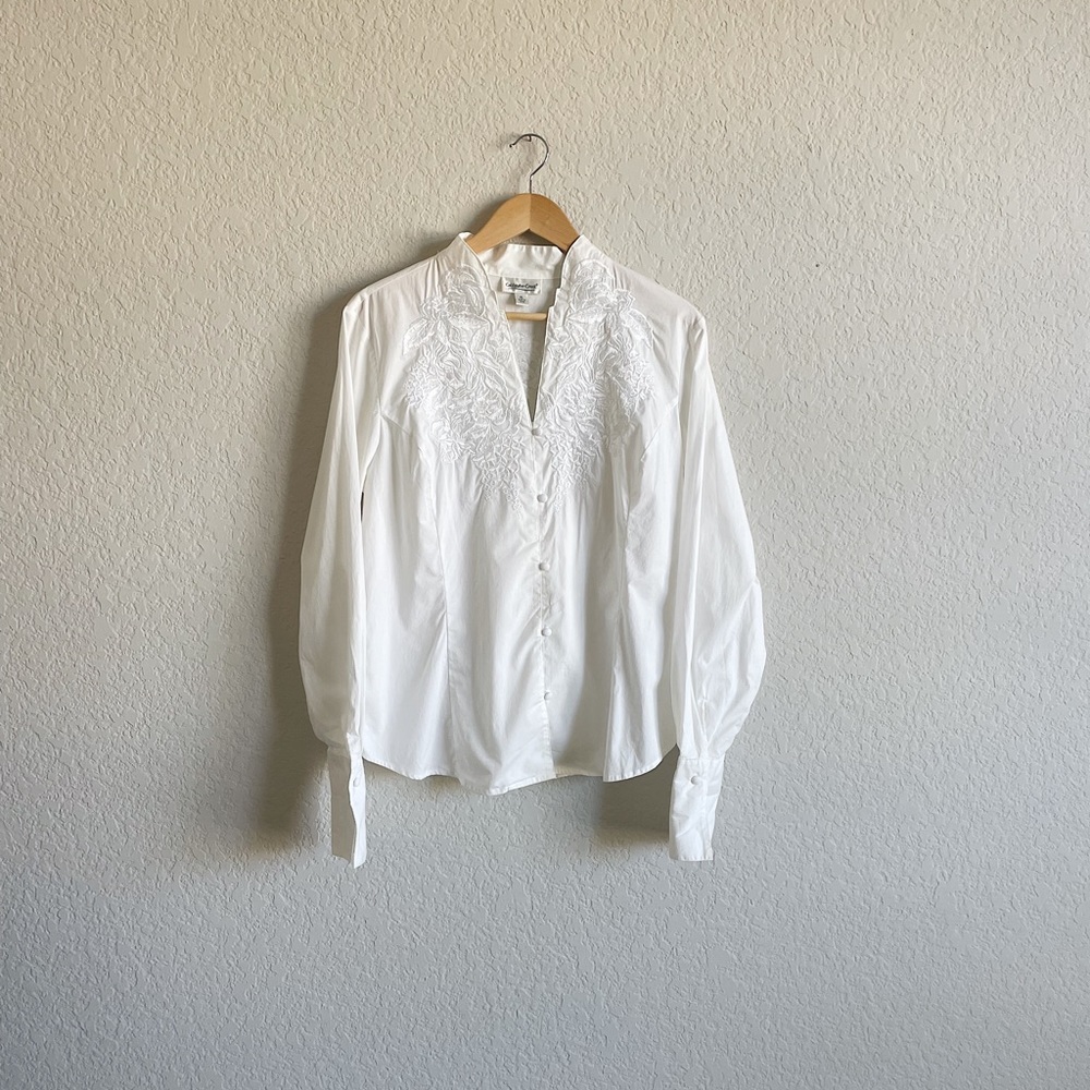 Coldwater Creek embroidered blouse